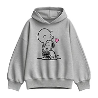 Charlie Hug Womens Long Sleeve Snoopy Hoodie