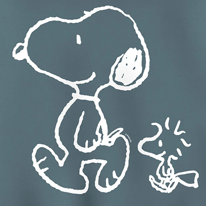 Walking Chalk Womens Long Sleeve Snoopy Hoodie