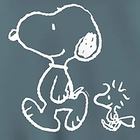 Walking Chalk Womens Long Sleeve Snoopy Hoodie