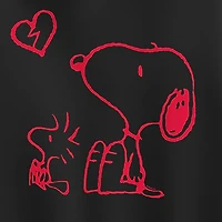 Snoopy Broken Heart Womens Long Sleeve Hoodie