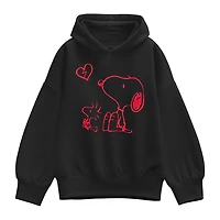 Snoopy Broken Heart Womens Long Sleeve Hoodie