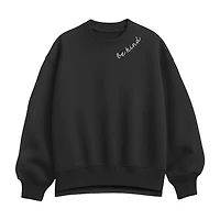 Be Kind Womens Crew Neck Long Sleeve Sweatshirt