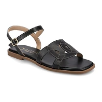 Journee Collection Womens Adjustable Strap Flat Sandals