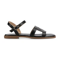 Journee Collection Womens Adjustable Strap Flat Sandals