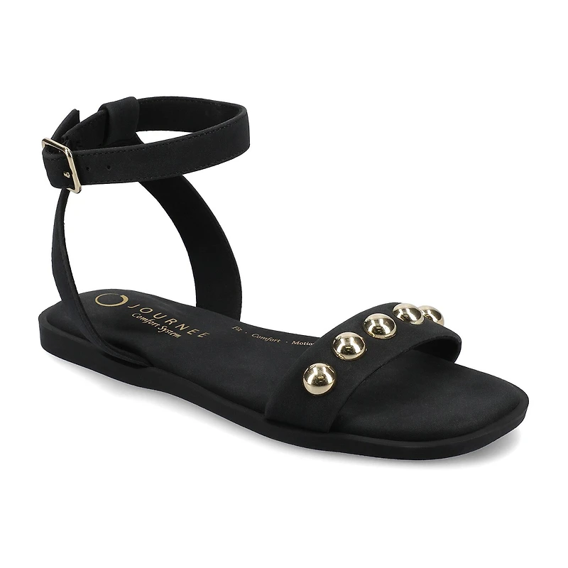 Journee Collection Womens Primrose Ankle Strap Flat Sandals