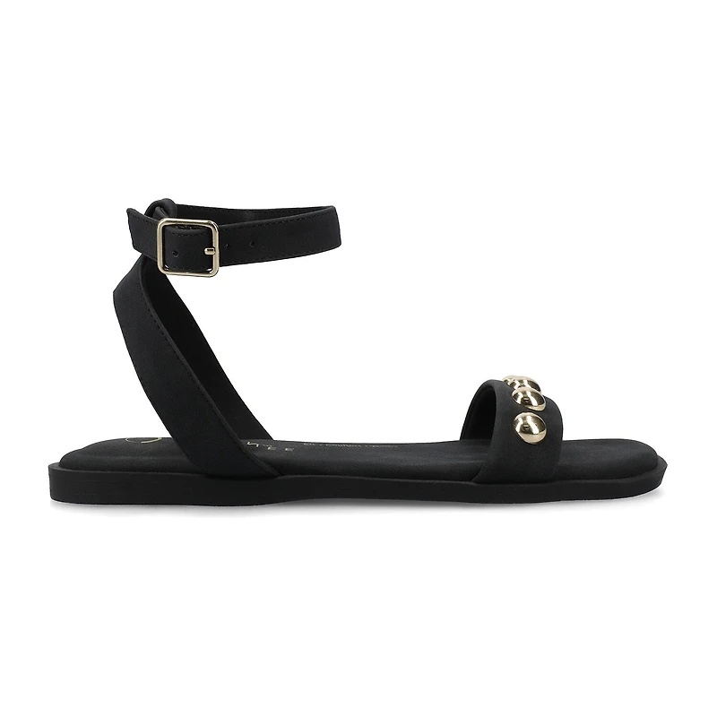 Journee Collection Womens Primrose Ankle Strap Flat Sandals
