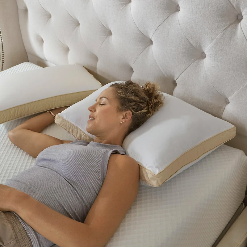 La-Z-Boy Hybrid Bliss Memory Foam | Richloft Fiber Foam Core Pillow, Standard/Queen