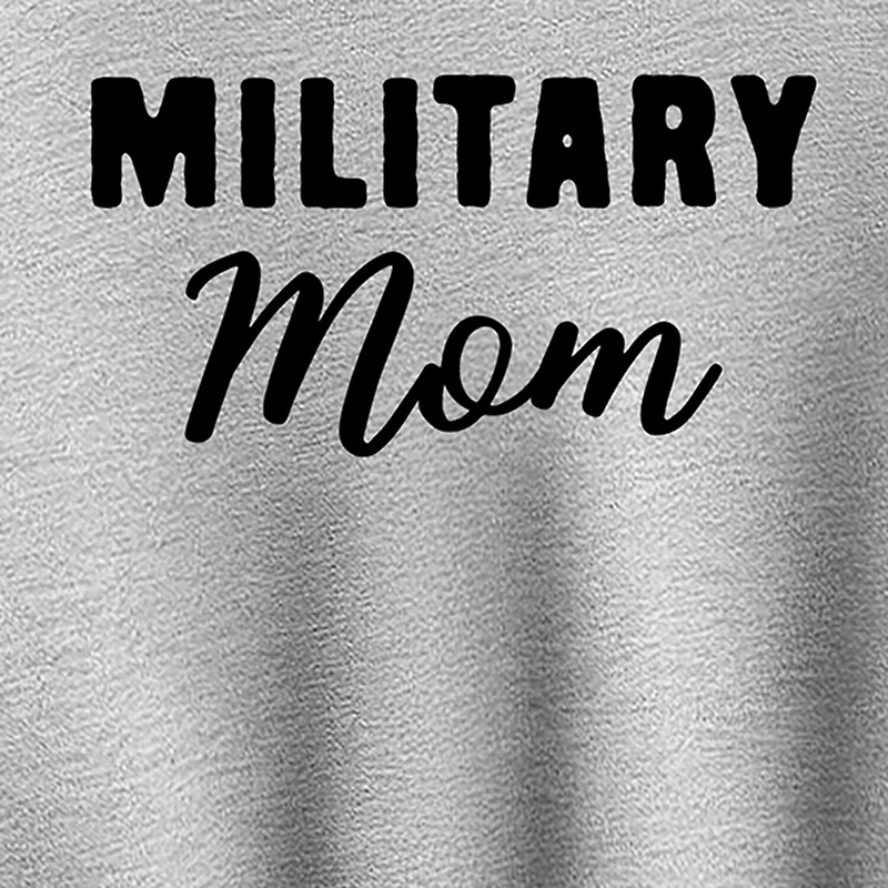 Military Mom Womens Crew Neck Long Sleeve Sweatshirt