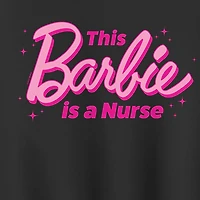 Womens Crew Neck Long Sleeve Barbie Sweatshirt