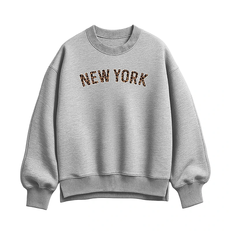 Womens Crew Neck Long Sleeve Sweatshirt