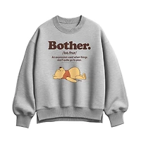 Womens Crew Neck Long Sleeve Winnie The Pooh Sweatshirt