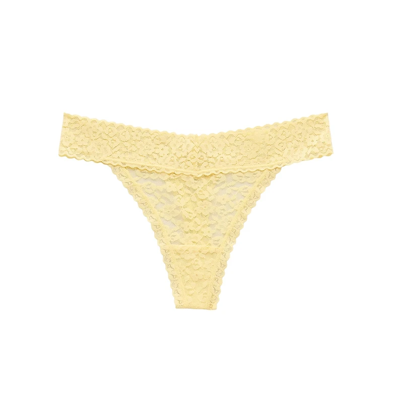 Ambrielle Everyday Lace Thong Panty