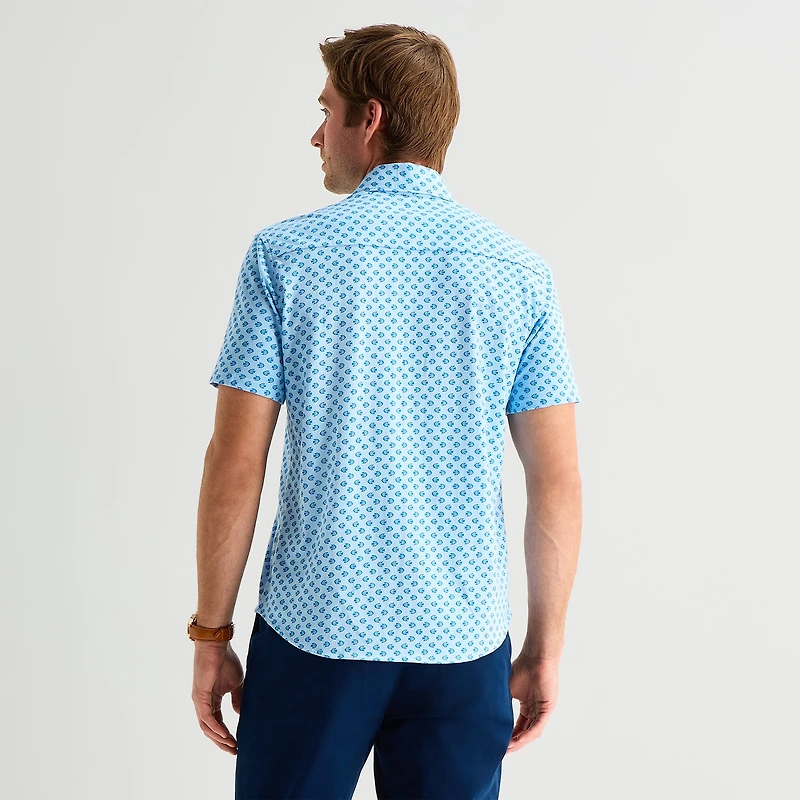 St. John's Bay Mens Short Sleeve Classic Fit Button-Down Shirt