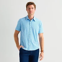 St. John's Bay Mens Short Sleeve Classic Fit Button-Down Shirt