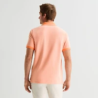 St. John's Bay Essential Oxford Mens Slim Fit Short Sleeve Polo Shirt