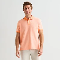 St. John's Bay Essential Oxford Mens Slim Fit Short Sleeve Polo Shirt