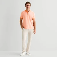 St. John's Bay Essential Oxford Mens Slim Fit Short Sleeve Polo Shirt