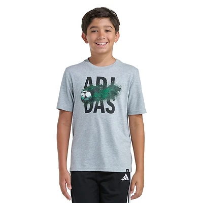 adidas Big Kid Boys Crew Neck Short Sleeve Regular Fit Graphic T-Shirt