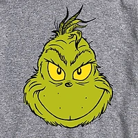 Mens Crew Neck Short Sleeve Regular Fit Grinch Big and Tall Graphic T-Shirt