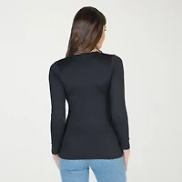 24seven Comfort Apparel Womens Scoop Neck Long Sleeve T-Shirt