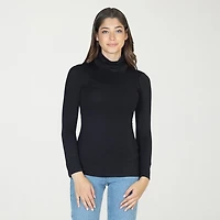 24seven Comfort Apparel Womens Long Sleeve Turtleneck