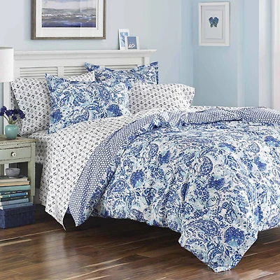 Poppy & Fritz Brooke Aqua Comforter Set
