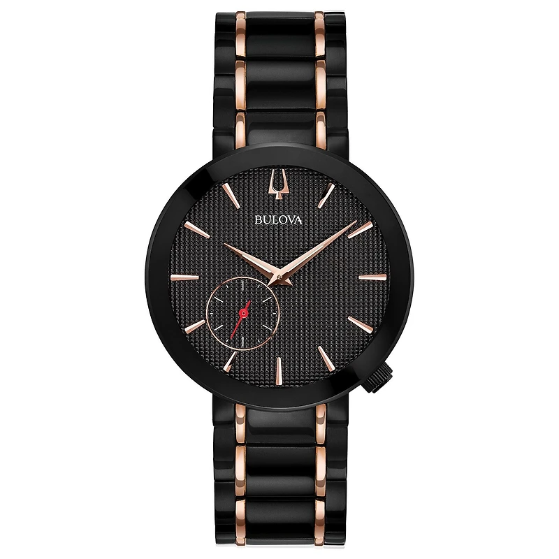 Bulova Latin Grammy Womens Black Stainless Steel Bracelet Watch 98l240