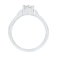 Womens 2MM / CT. T.W. Natural White Diamond 10K Gold Cluster Band