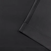 Exclusive Home Curtains Sateen Patio Energy Saving Blackout Grommet Top Single Door Curtain
