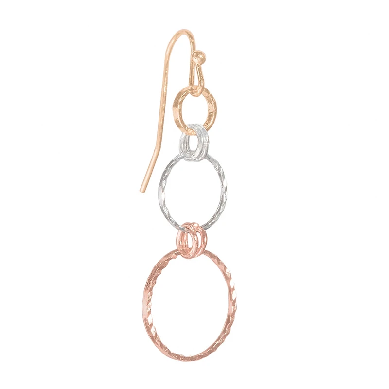 Bijoux Bar Delicates Tri Tone Womens Drop Earrings