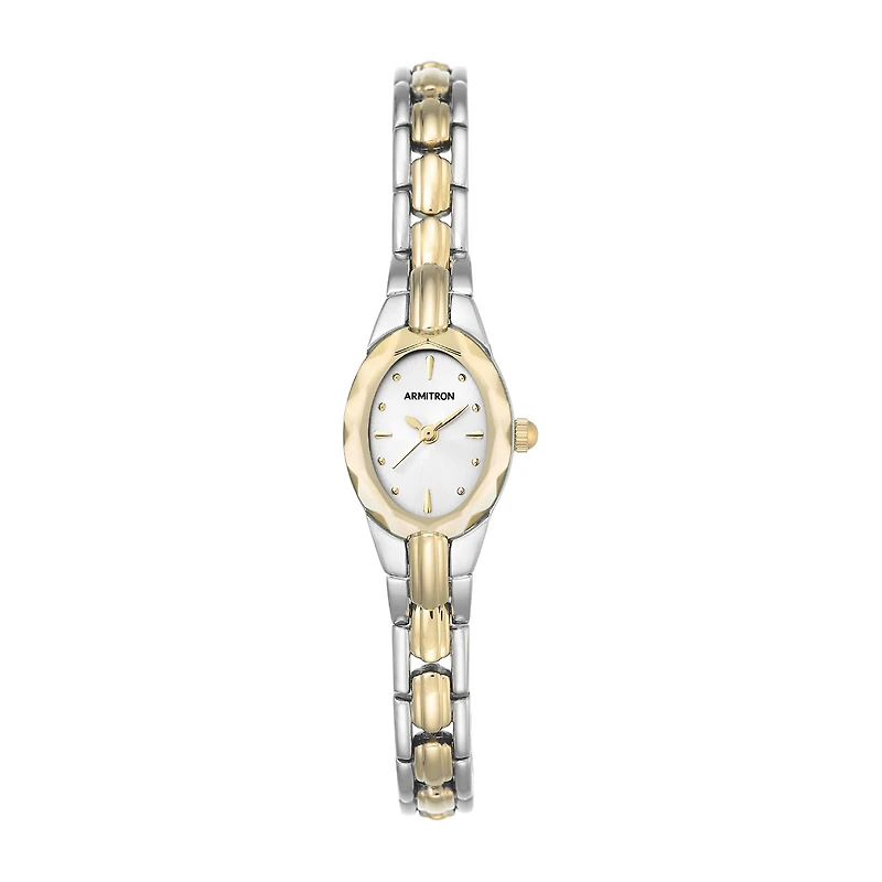 Armitron Now Womens Two Tone Stainless Steel Bracelet Watch 75/3313svtt