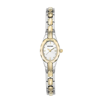 Armitron Now Womens Two Tone Stainless Steel Bracelet Watch 75/3313svtt