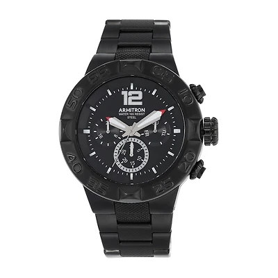 Armitron® Mens Black Titanium Bracelet Watch