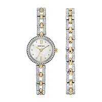 Armitron Womens Two Tone Bracelet Watch 75/5528mpttst