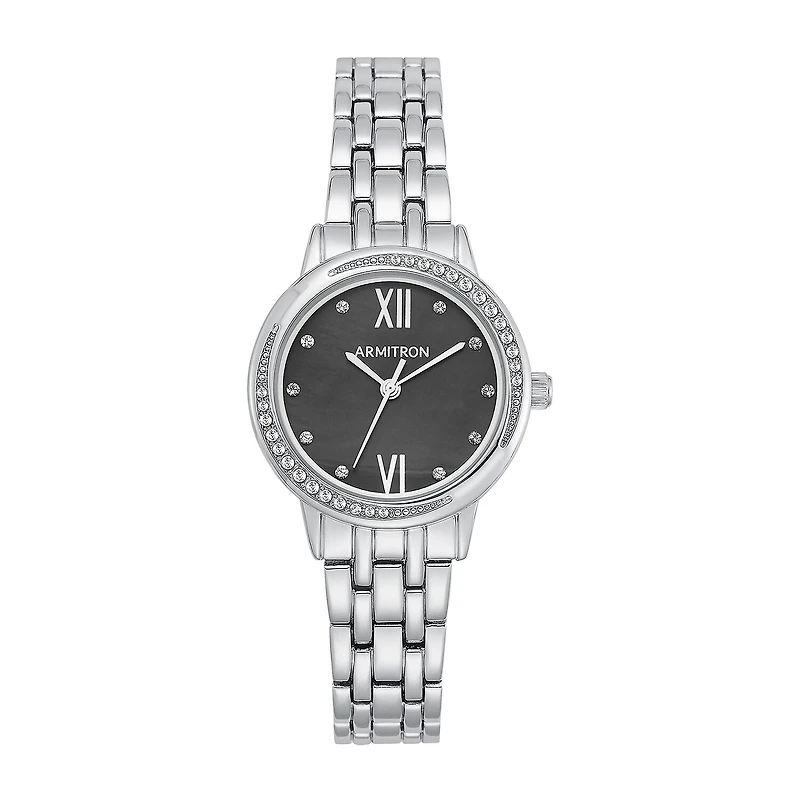 Armitron Womens Silver Tone Bracelet Watch 75/5516jmsv