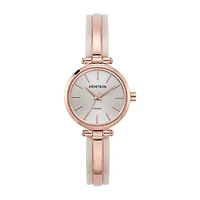 Armitron Womens Rose Goldtone Bangle Watch 75/5523bhrg