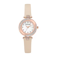 Armitron Womens Pink Leather Strap Watch 75/5542mprgbh