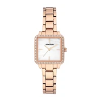 Armitron Womens Crystal Accent Rose Goldtone Bracelet Watch 75/5589mprg