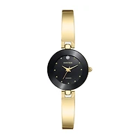 Armitron Womens Diamond Accent Gold Tone Bracelet Watch 75/5646bkgp
