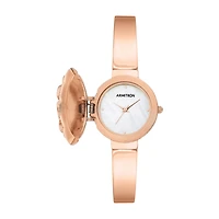 Armitron Womens Crystal Accent Rose Goldtone Bangle Watch-75/5682mprg