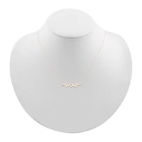 Womens 10K Gold Heart 18 Inch Pendant Necklace
