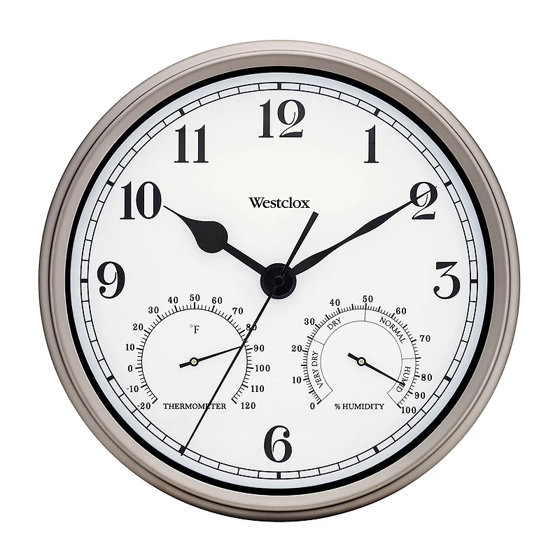 Westclox 12" Indoor And Outdoor Wall Clock