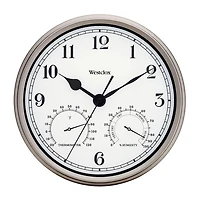 Westclox 12" Indoor And Outdoor Wall Clock