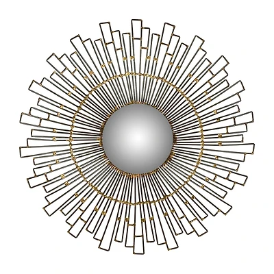 Safavieh Starlight Natural Wall Mount Sunburst Wall Mirror