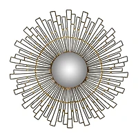 Safavieh Starlight Natural Wall Mount Sunburst Wall Mirror