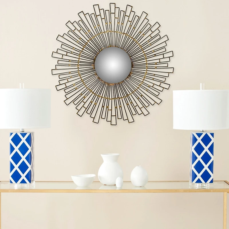 Safavieh Starlight Natural Wall Mount Sunburst Wall Mirror