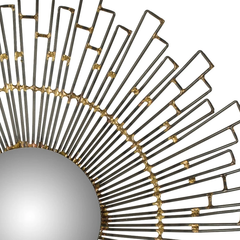 Safavieh Starlight Natural Wall Mount Sunburst Wall Mirror