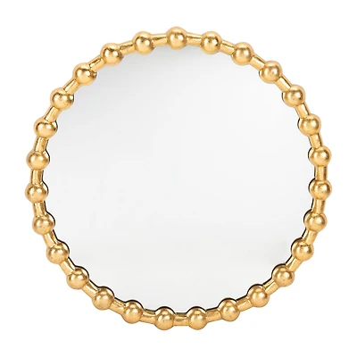 Safavieh Eden Gold Foil Wall Mount Round Wall Mirror