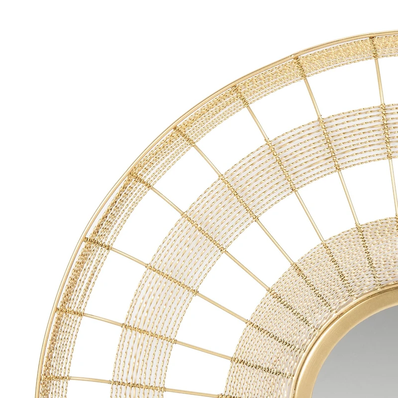 Safavieh Acton Brass Wall Mount Round Wall Mirror