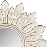 Safavieh Sun King Pewter Wall Mount Sunburst Wall Mirror